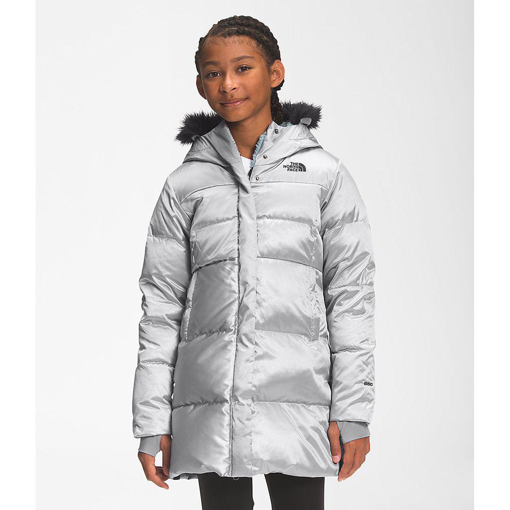 The North Face Printed Dealio Fitted Κορίτσια Πανωφόρια - Γκρι (XHSY21736)